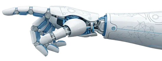 SEO szövegírás | tartalommarketing stratégia | robotkar szemléltetés